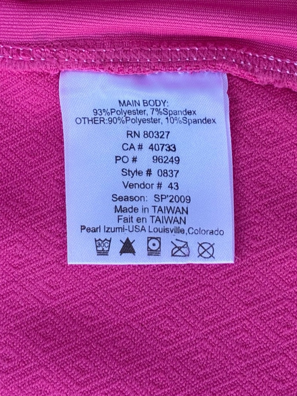 Pearl Izumi Women's Bright Pink Short Sleeve Cycling Jersey - Picture 4 of 7